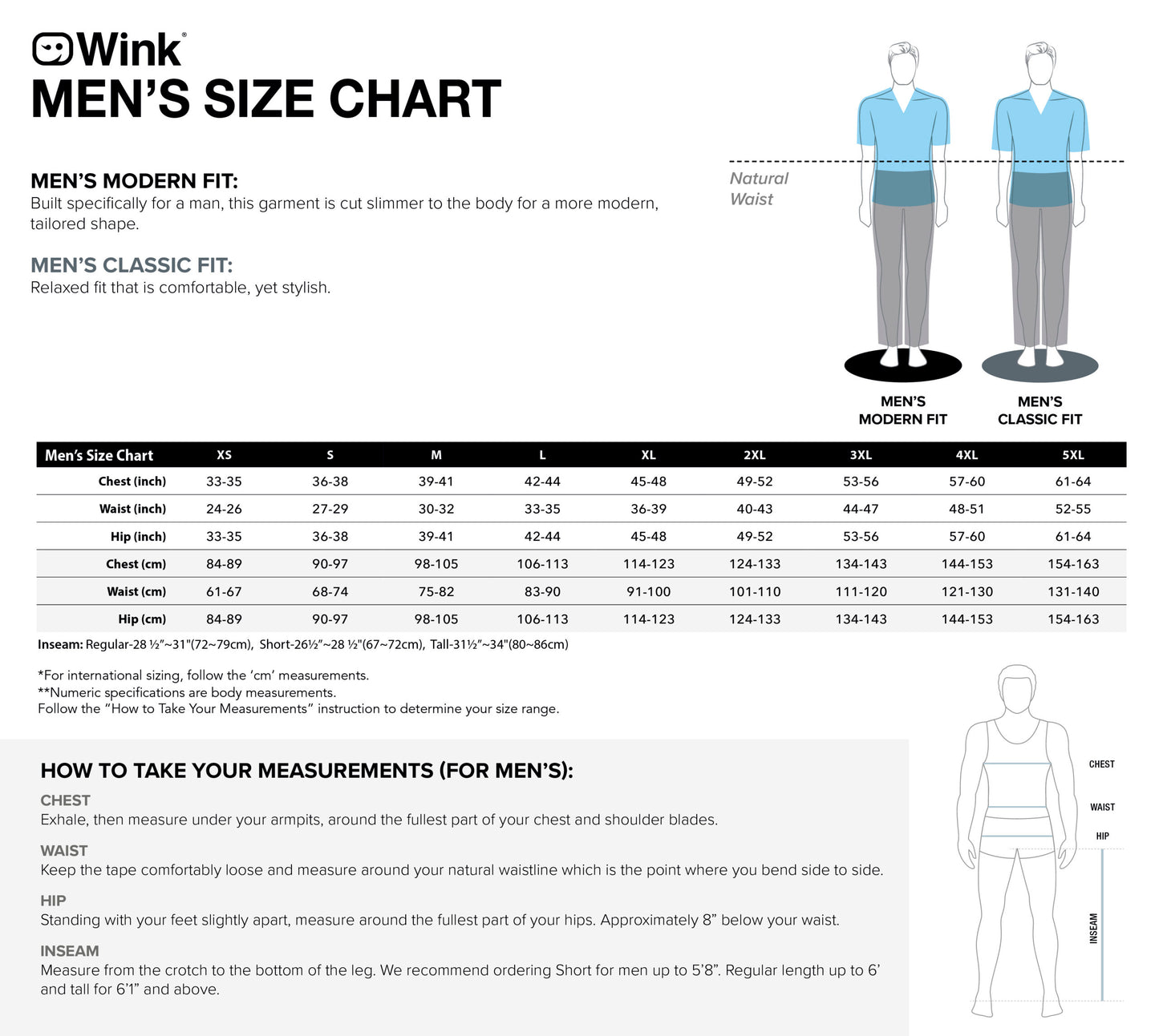 Wink W123 Men's Flat-Front Cargo Pant