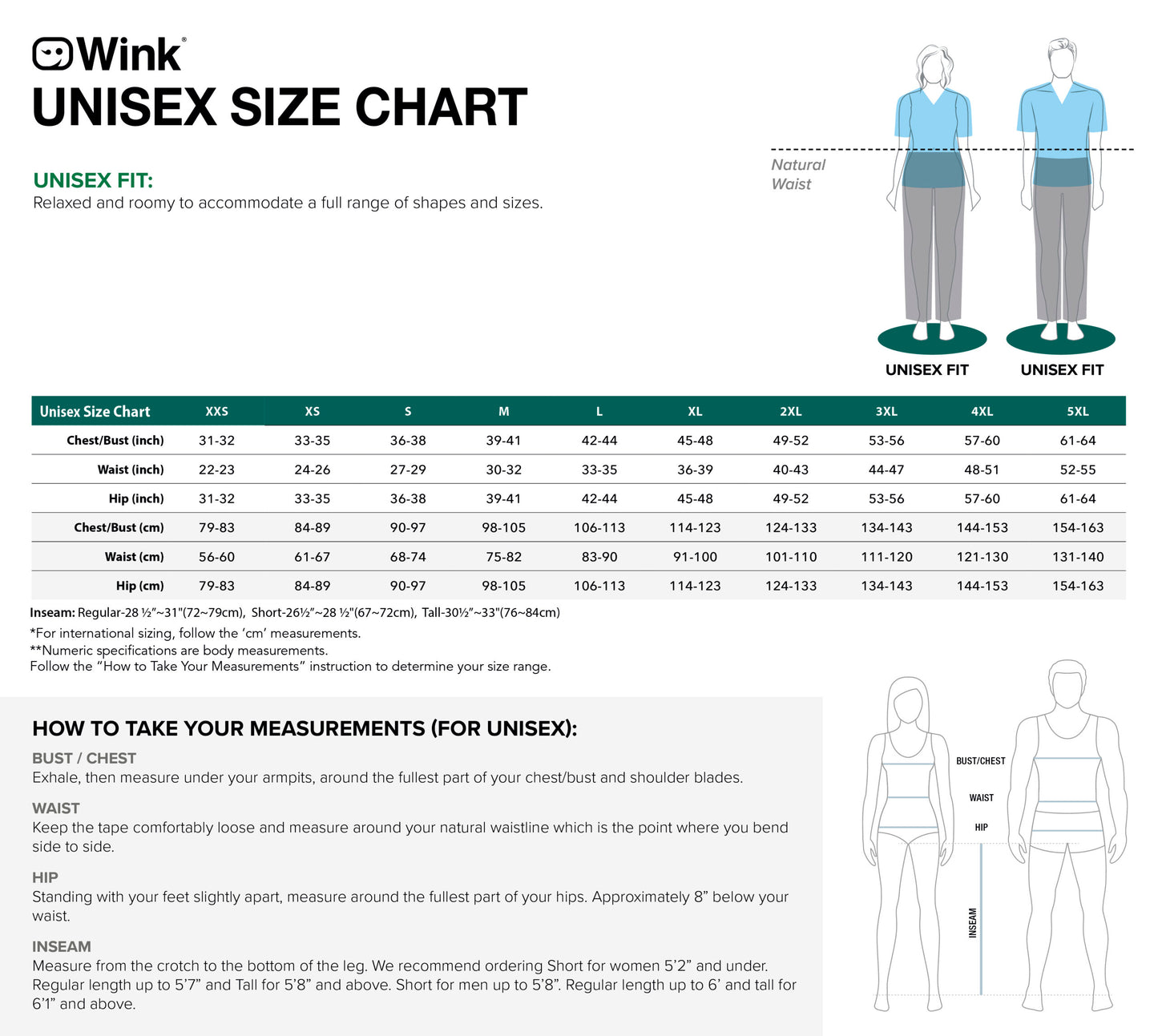 Wink Boundless Unisex Straight Leg Pant