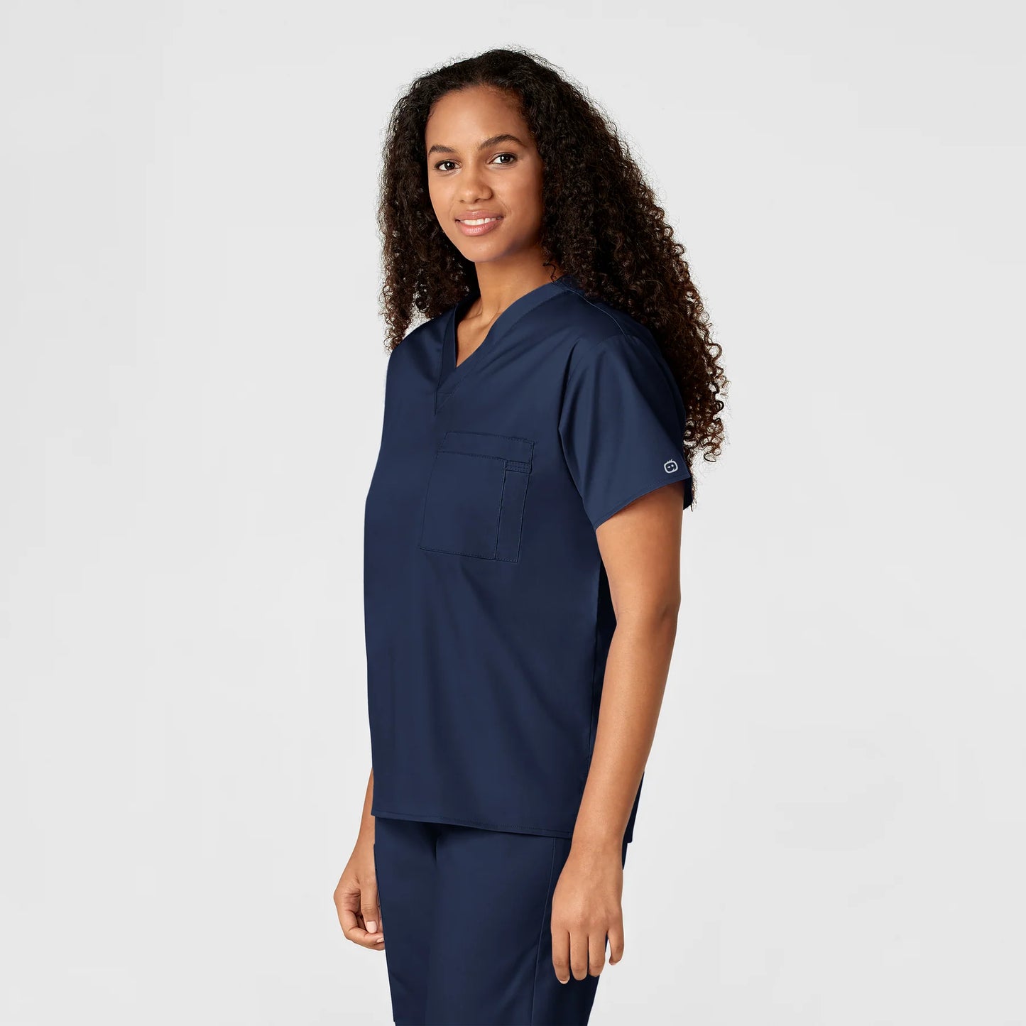 Wink Work Unisex V-Neck Top with USU Faculty Logo