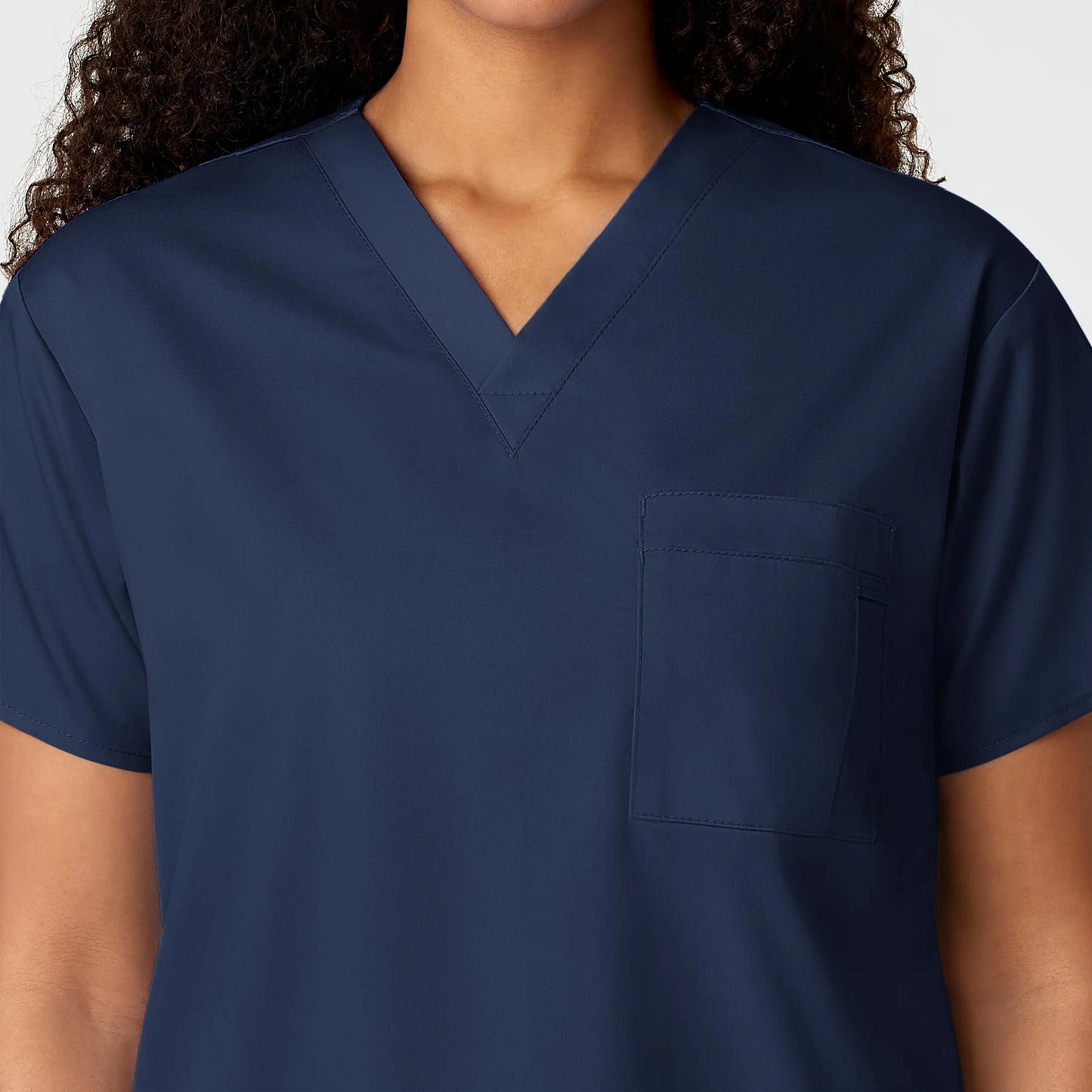 Wink Work Unisex V-Neck Top with USU Faculty Logo