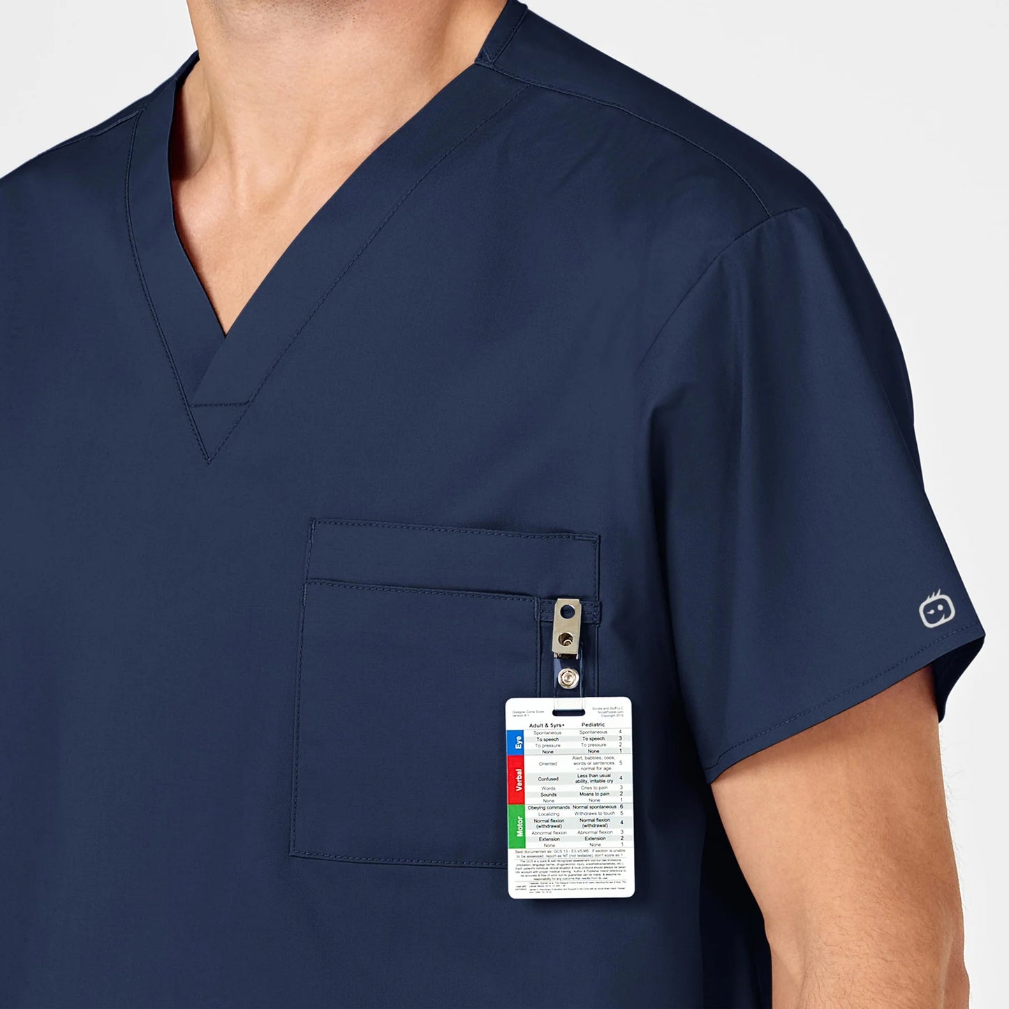 Wink Work Unisex V-Neck Top with USU Faculty Logo