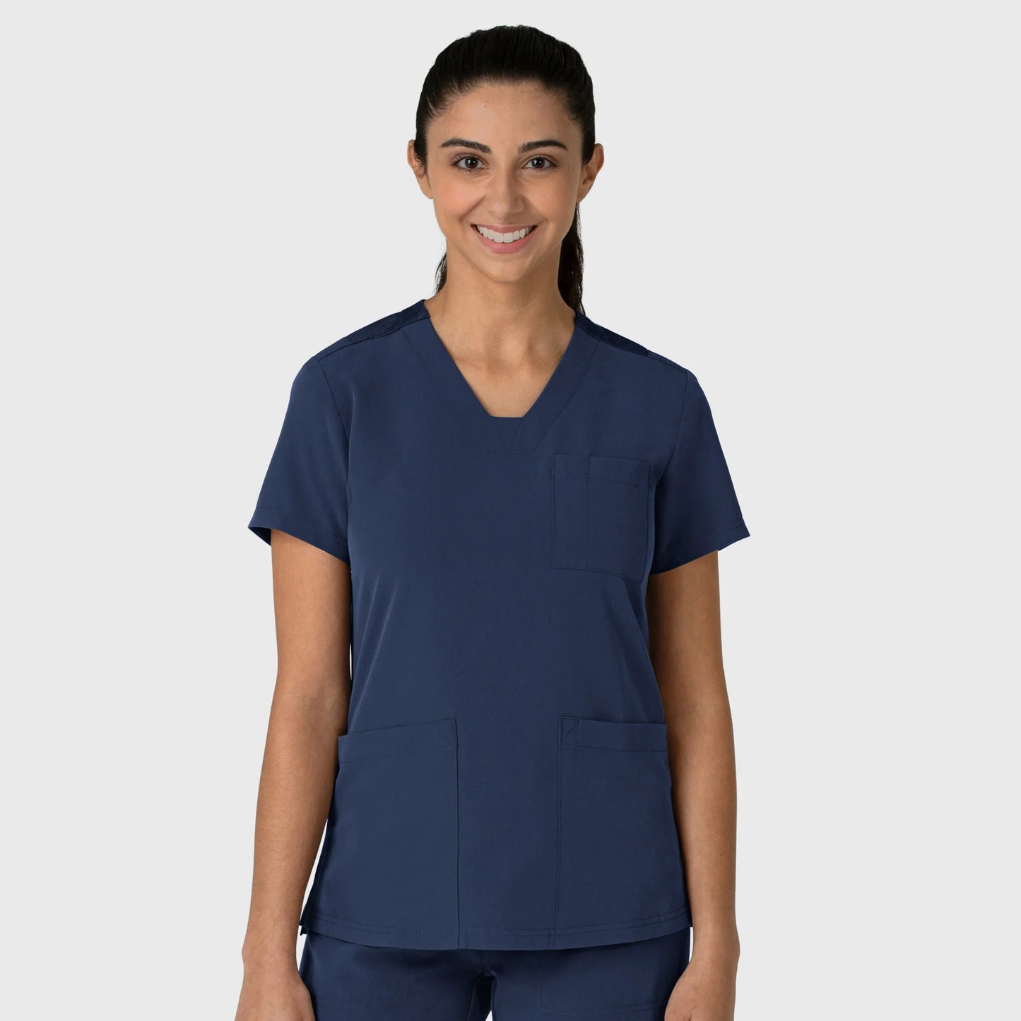 Wink Nova Women's V-Neck Top with USU Faculty Logo