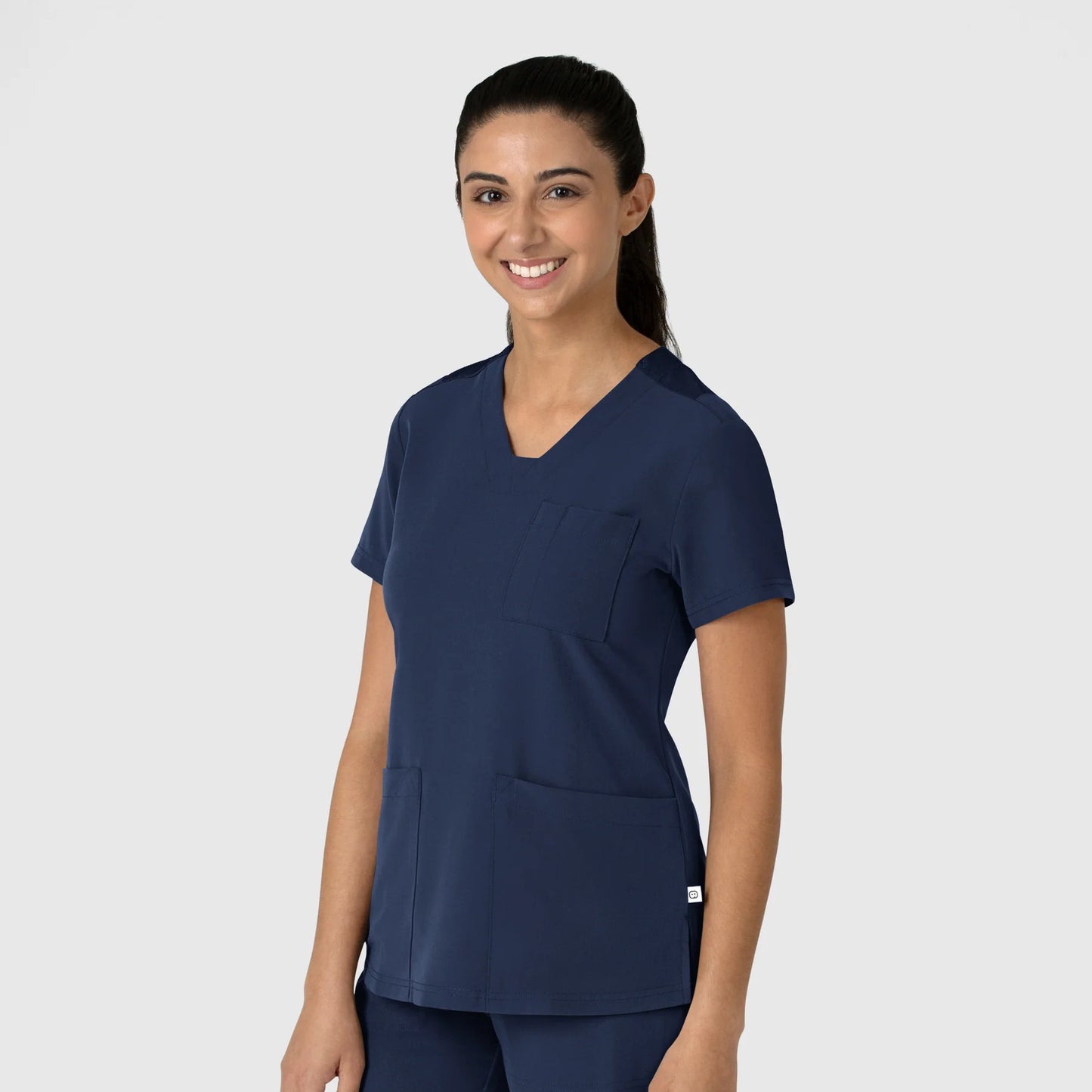 Wink Nova Women's V-Neck Top with USU Faculty Logo