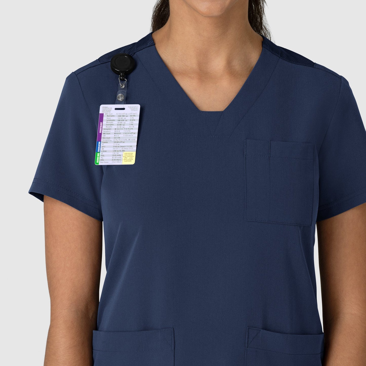 Wink Nova Women's V-Neck Top with USU Faculty Logo