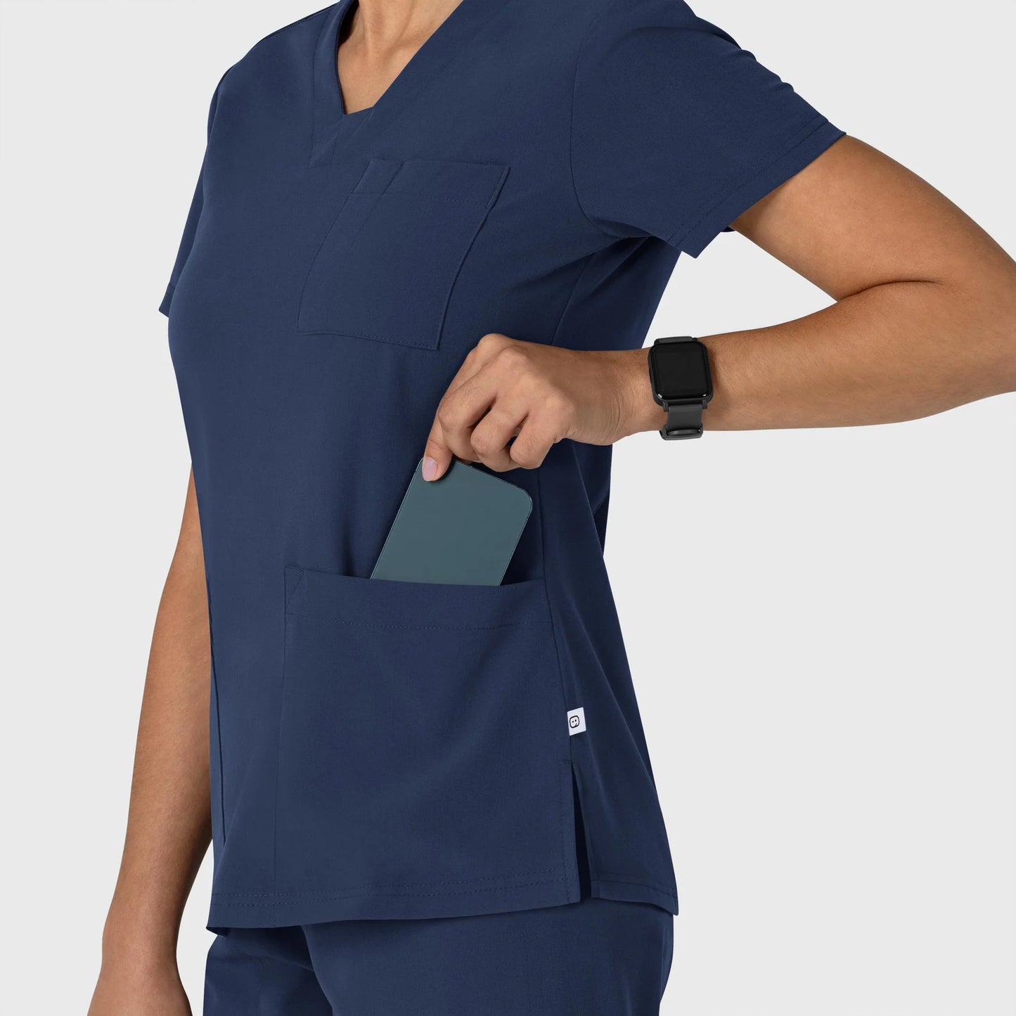 Wink Nova Women's V-Neck Top with USU Faculty Logo