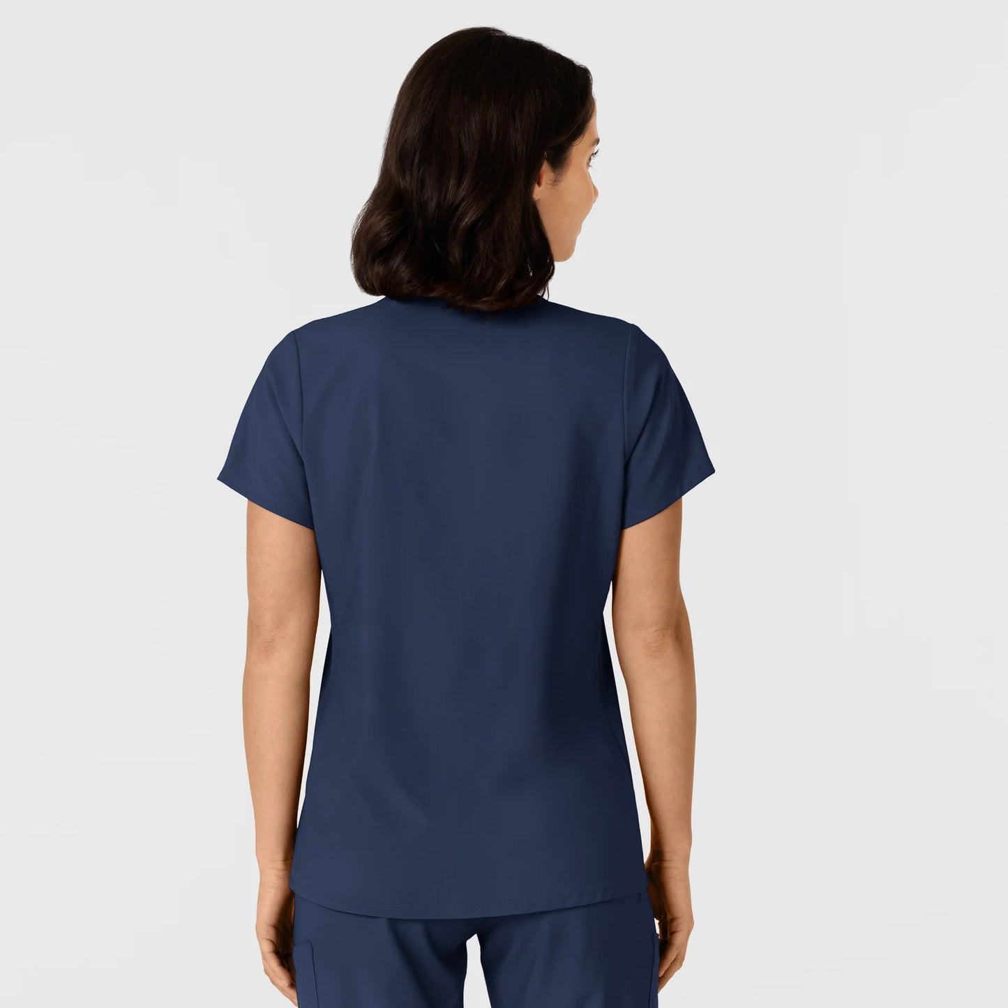 Wink W123 Women's V-Neck Top with USU Faculty Logo
