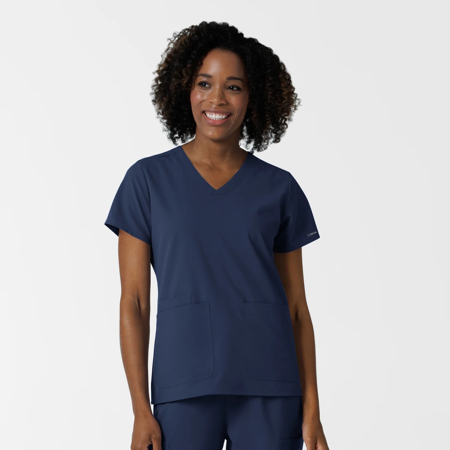 Wink Nurtur Women's V-Neck Top with USU Faculty Logo