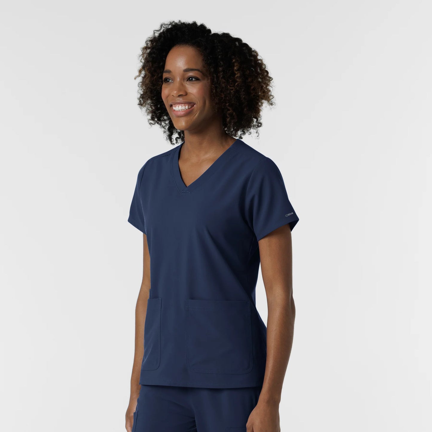 Wink Nurtur Women's V-Neck Top with USU Faculty Logo