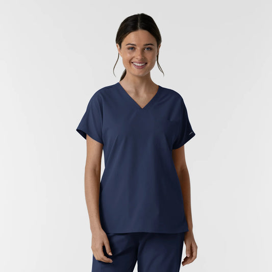 Wink Nurtur Women's Drop Shoulder Tunic Top with USU Faculty Logo