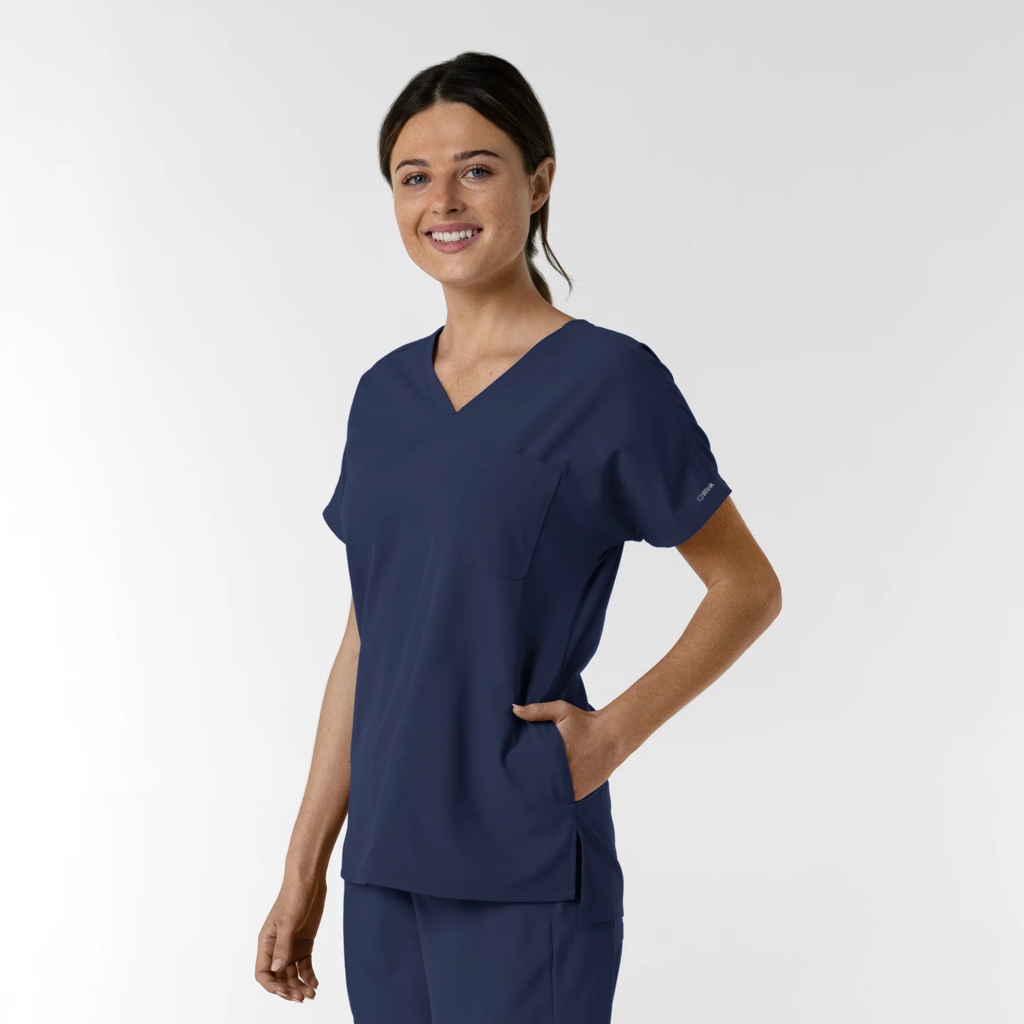 Wink Nurtur Women's Drop Shoulder Tunic Top with USU Faculty Logo