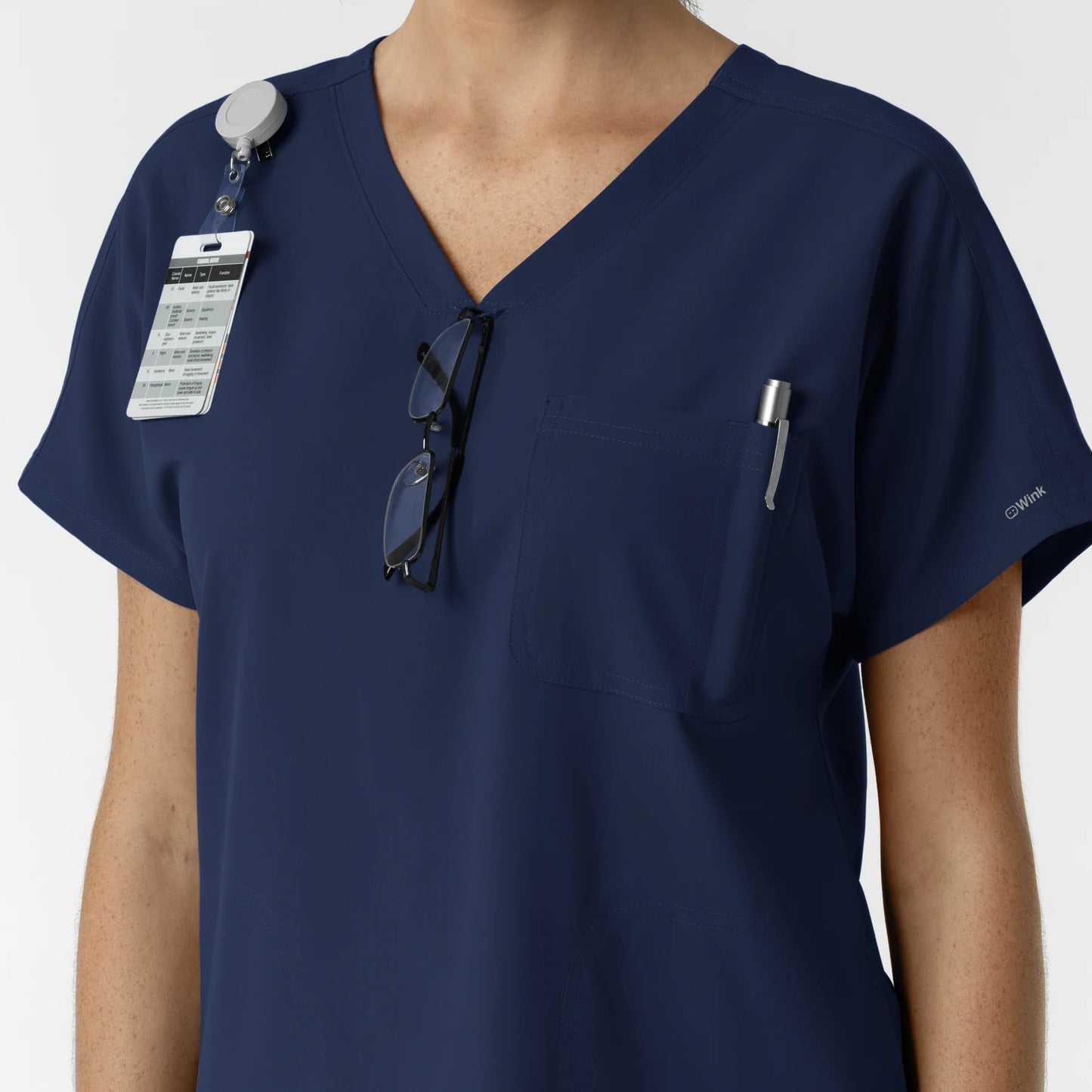 Wink Nurtur Women's Drop Shoulder Tunic Top with USU Faculty Logo