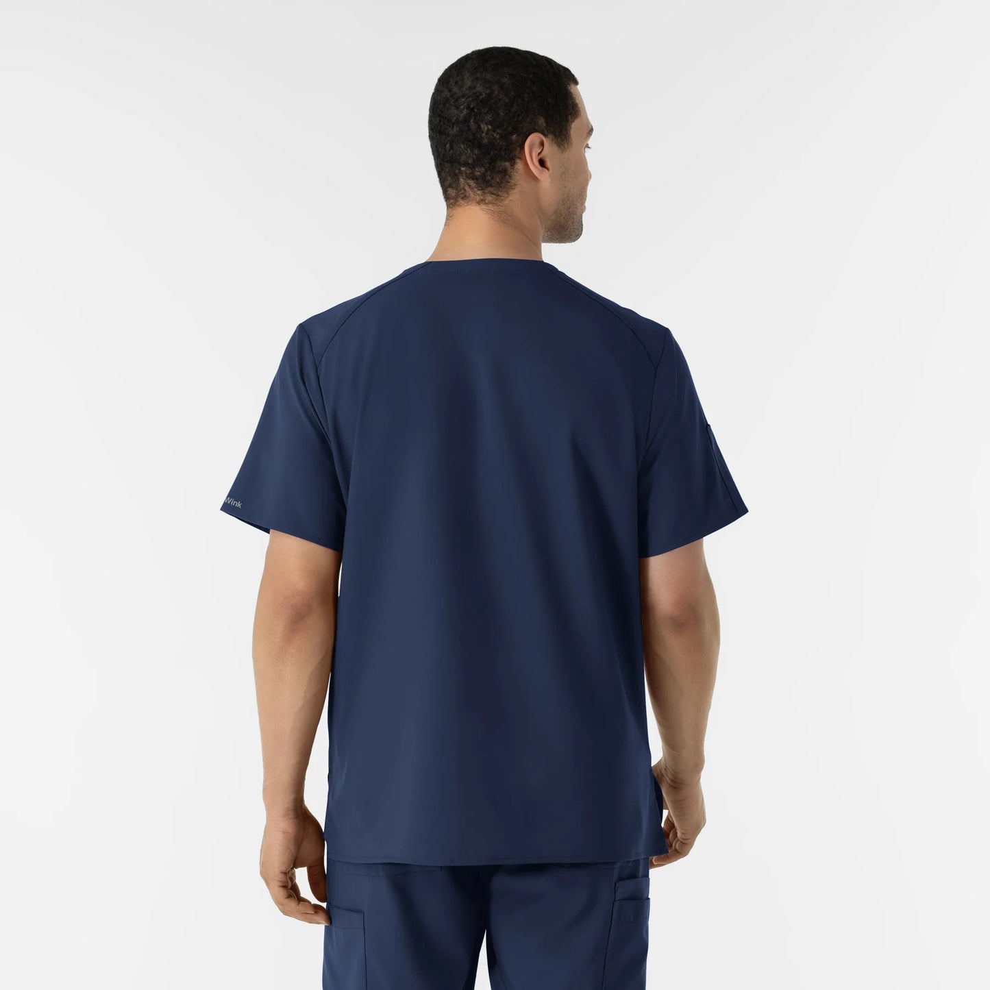 Wink W123 Men's V-Neck Top with USU Faculty Logo