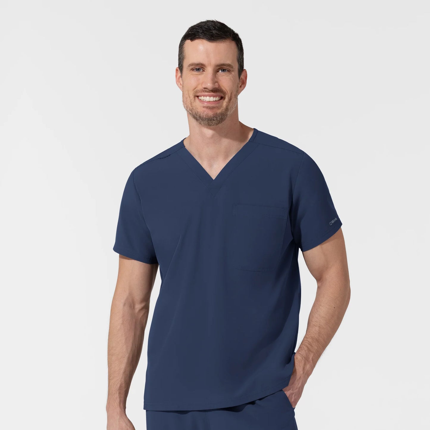 Wink Nurtur Unisex V-Neck Top with USU Faculty Logo
