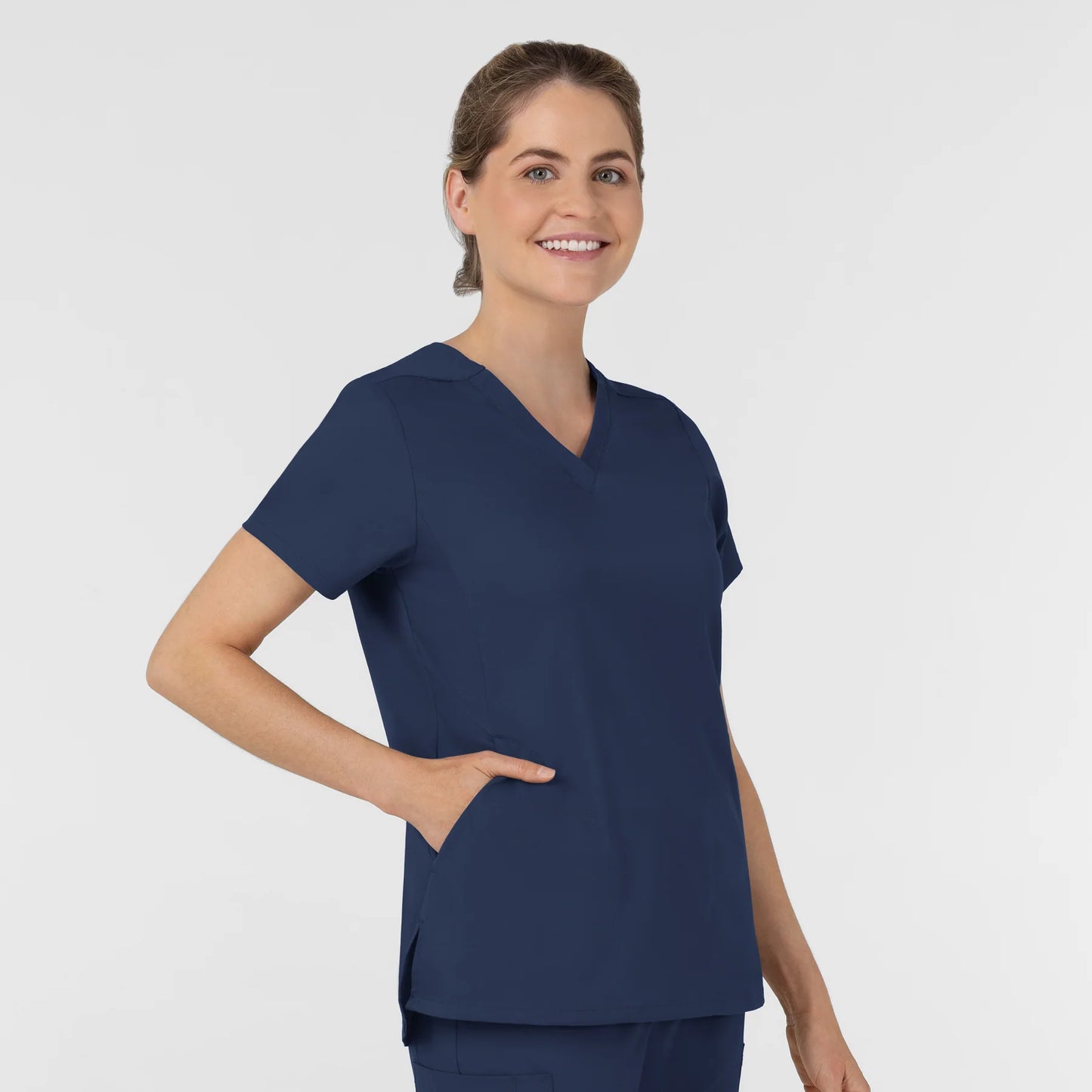 Wink Boundless Women's V-Neck Top with USU Faculty Logo