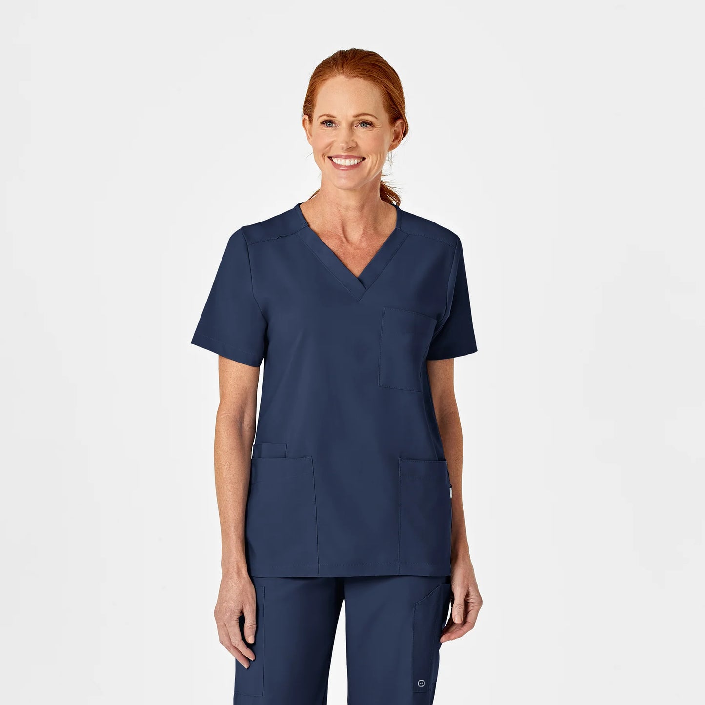 Wink W123 Unisex Utility Top with USU Faculty Logo