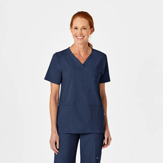 Wink W123 Unisex Utility Top with USU Faculty Logo