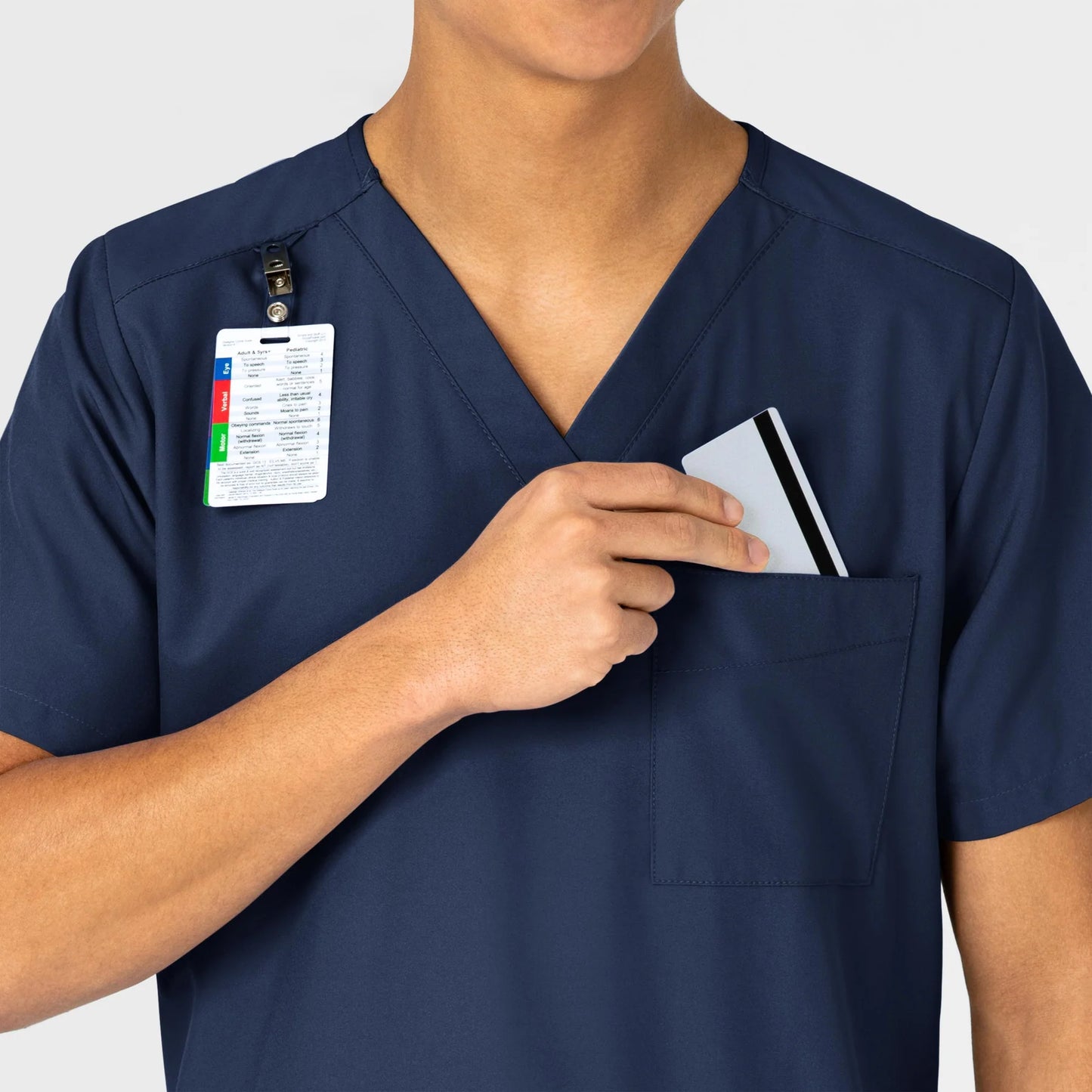 Wink W123 Unisex Utility Top with USU Faculty Logo
