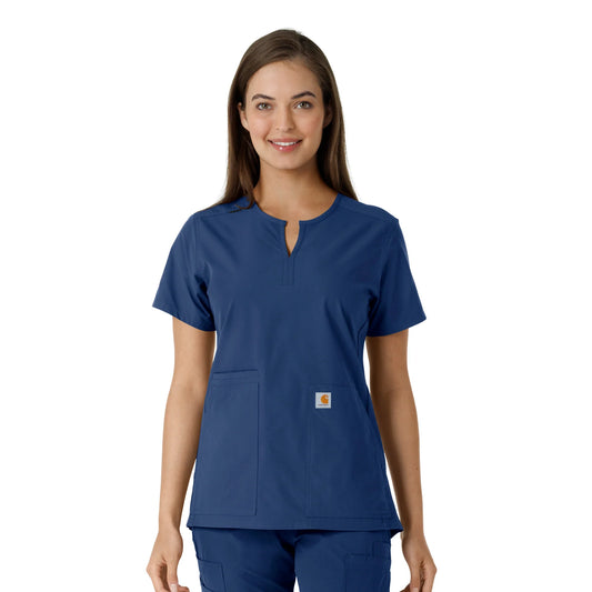 Carhartt Force Women's Notch Neck Top with USU Faculty Logo