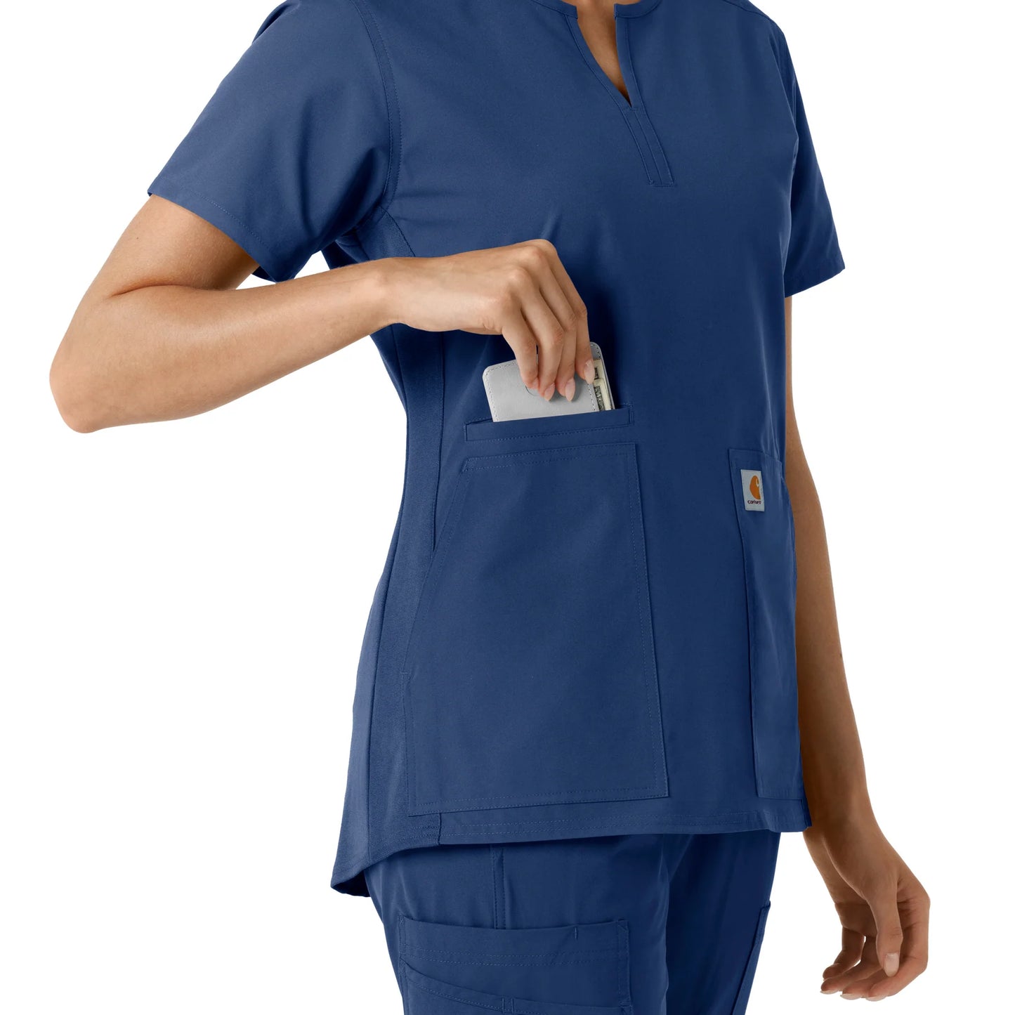Carhartt Force Women's Notch Neck Top with USU Faculty Logo
